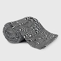 Плед флисовый Черно-белая психоделика, цвет: 3D-велсофт — фото 2