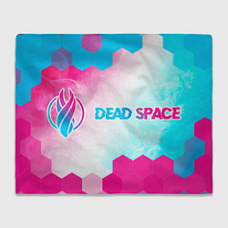 Плед флисовый Dead Space Neon Gradient, цвет: 3D-велсофт