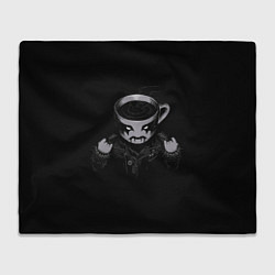 Плед флисовый Black Metal Coffee, цвет: 3D-велсофт