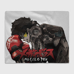 Плед флисовый Джо в позе Megalo box, цвет: 3D-велсофт