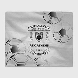 Плед флисовый AEK Athens Football Club Number 1 Legendary, цвет: 3D-велсофт