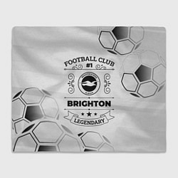 Плед флисовый Brighton Football Club Number 1 Legendary, цвет: 3D-велсофт