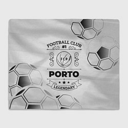 Плед флисовый Porto Football Club Number 1 Legendary, цвет: 3D-велсофт