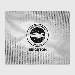 Плед Brighton с потертостями на светлом фоне