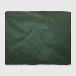 Плед флисовый 1984 узор зелёный градиент, цвет: 3D-велсофт