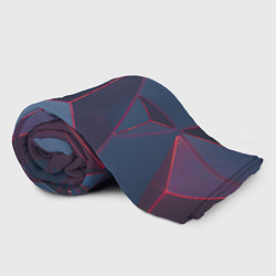 Плед флисовый Неоновая киберпанк броня - Красный, цвет: 3D-велсофт — фото 2