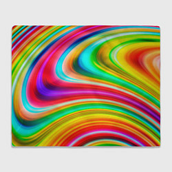 Плед флисовый Rainbow colors, цвет: 3D-велсофт