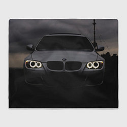 Плед флисовый BMW m3 white, цвет: 3D-велсофт