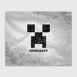 Плед флисовый Minecraft с потертостями на светлом фоне, цвет: 3D-велсофт