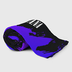 Плед флисовый Nirvana purple grunge, цвет: 3D-велсофт — фото 2