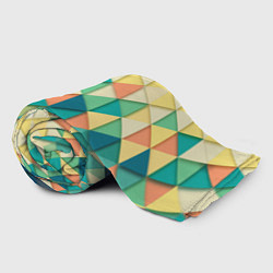 Плед флисовый Мозаичный градиент, цвет: 3D-велсофт — фото 2