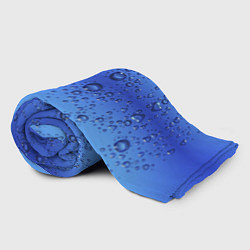 Плед флисовый Капли воды - текстура, цвет: 3D-велсофт — фото 2