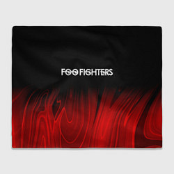 Плед флисовый Foo Fighters red plasma, цвет: 3D-велсофт