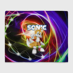 Плед флисовый Майлз Тейлз Прауэр - Sonic - Видеоигра, цвет: 3D-велсофт