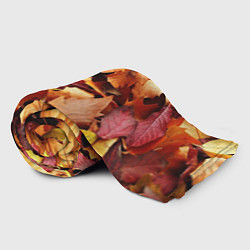 Плед флисовый Куча осенних листьев, цвет: 3D-велсофт — фото 2
