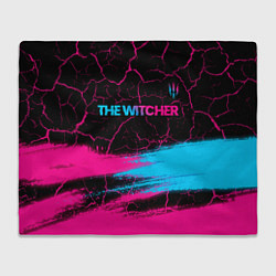 Плед The Witcher - neon gradient: символ сверху