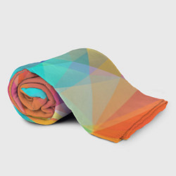 Плед флисовый Нежный разноцветный фон, цвет: 3D-велсофт — фото 2