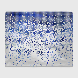 Плед флисовый Пиксельный минималистический паттерн, цвет: 3D-велсофт