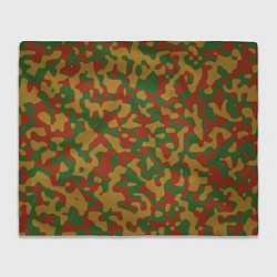 Плед флисовый Камуфляж WW2 German, цвет: 3D-велсофт