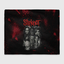 Плед флисовый Slipknot dark, цвет: 3D-велсофт