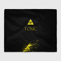 Плед флисовый TOXIC - Биологическая опасность, цвет: 3D-велсофт