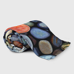 Плед флисовый Цветные камушки, цвет: 3D-велсофт — фото 2