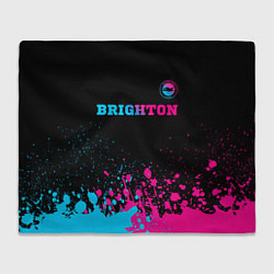 Плед Brighton - neon gradient: символ сверху