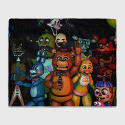 Плед флисовый Five Nights at Frеddys, цвет: 3D-велсофт