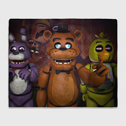 Плед флисовый Five Nights аt Frеddys, цвет: 3D-велсофт