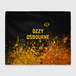 Плед Ozzy Osbourne - gold gradient: символ сверху