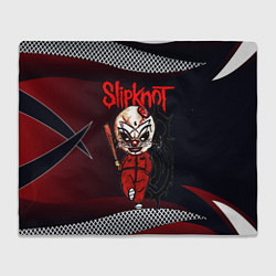 Плед флисовый Slipknot бита, цвет: 3D-велсофт