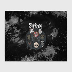 Плед флисовый Black slipknot, цвет: 3D-велсофт