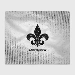 Плед Saints Row с потертостями на светлом фоне