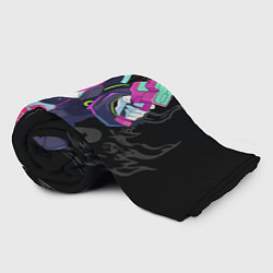 Плед флисовый Ребекка: Cyberpunk, цвет: 3D-велсофт — фото 2