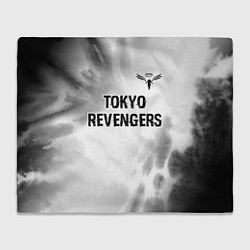 Плед флисовый Tokyo Revengers glitch на светлом фоне: символ све, цвет: 3D-велсофт