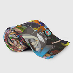 Плед флисовый Studio Ghibli - all stars, цвет: 3D-велсофт — фото 2