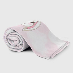 Плед флисовый Милый белый кролик, цвет: 3D-велсофт — фото 2