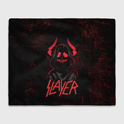 Плед флисовый Slayer - рок 80-х, цвет: 3D-велсофт