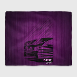 Плед флисовый Drift anyway следуй за белым кроликом, цвет: 3D-велсофт