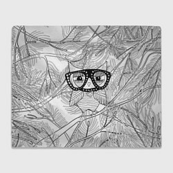 Плед флисовый Раскраска гламурная совушка, цвет: 3D-велсофт