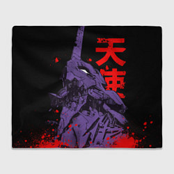 Плед флисовый Евангелион - eva berserk, цвет: 3D-велсофт