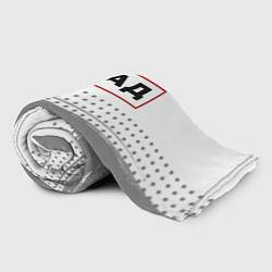 Плед флисовый Влад - в красной рамке на светлом, цвет: 3D-велсофт — фото 2