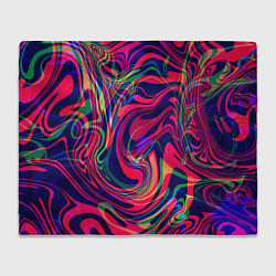Плед флисовый Яркие волны, цвет: 3D-велсофт