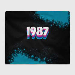 Плед флисовый Made in 1987: vintage art, цвет: 3D-велсофт