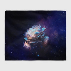 Плед флисовый Космические звёздные цветы, цвет: 3D-велсофт