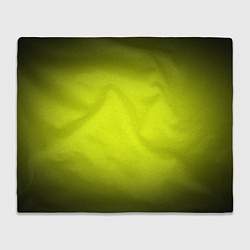 Плед флисовый Кислотный желтый с градиентом, цвет: 3D-велсофт