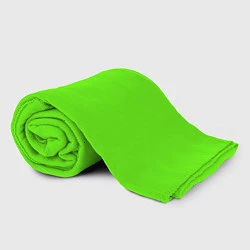 Плед флисовый Кислотный зеленый, цвет: 3D-велсофт — фото 2