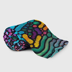 Плед флисовый Цветные микроорганизмы, цвет: 3D-велсофт — фото 2