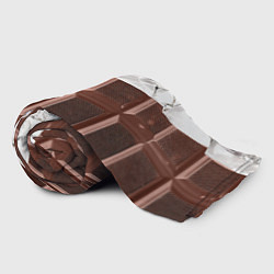 Плед флисовый Темная плитка шоколада в обертке, цвет: 3D-велсофт — фото 2