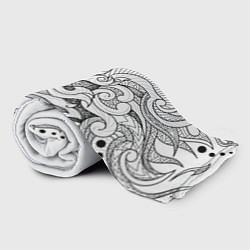 Плед флисовый Lion tattoo - irezumi, цвет: 3D-велсофт — фото 2
